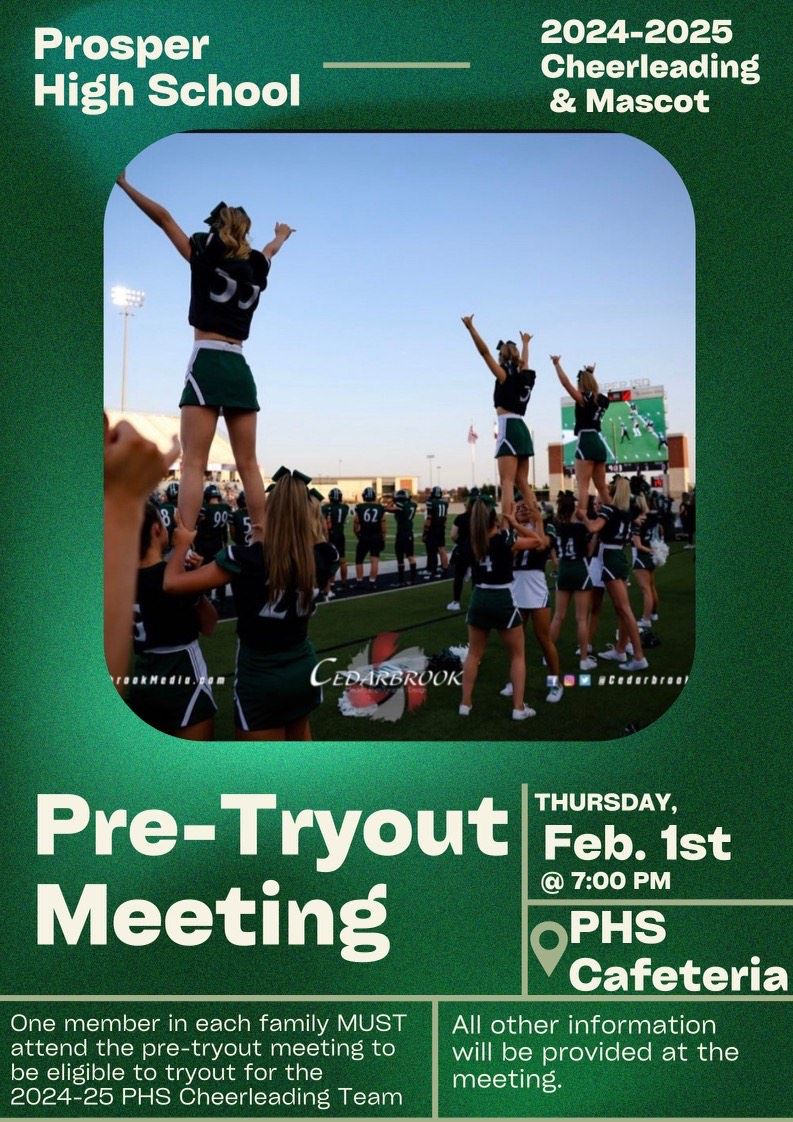 PHS Cheer Tryout Information